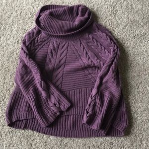 Purple Express Cowl Neck sweater